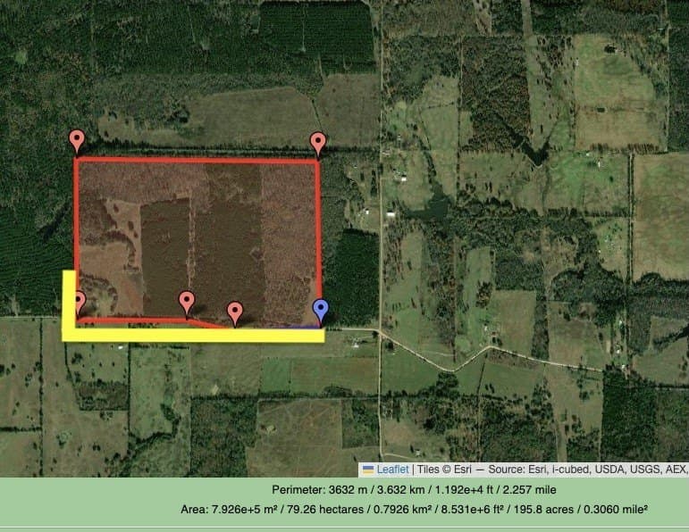 195 acres in Bowie County