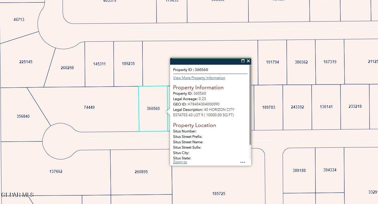 0.23 acres in El Paso County