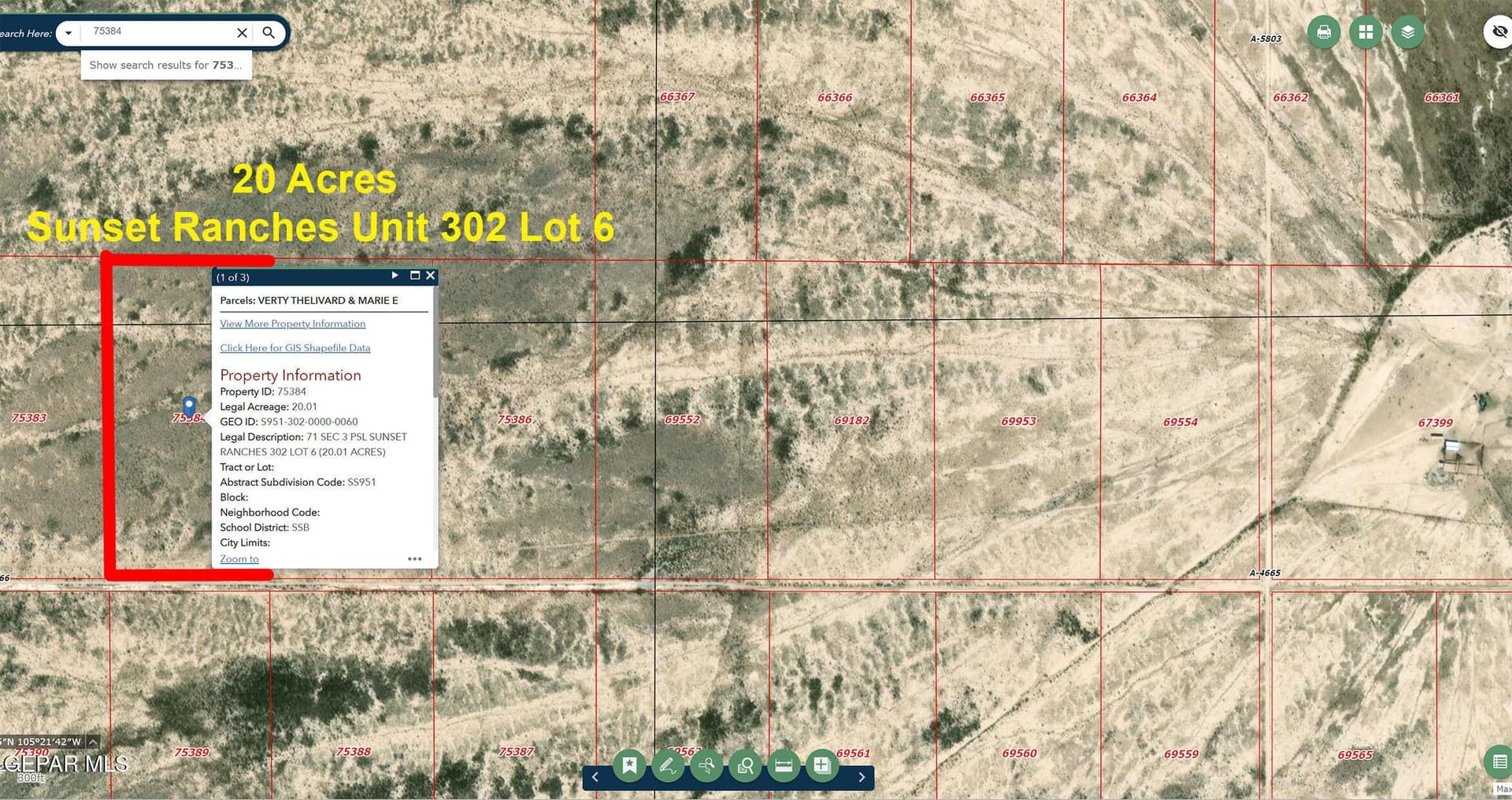 20 acres in Hudspeth County