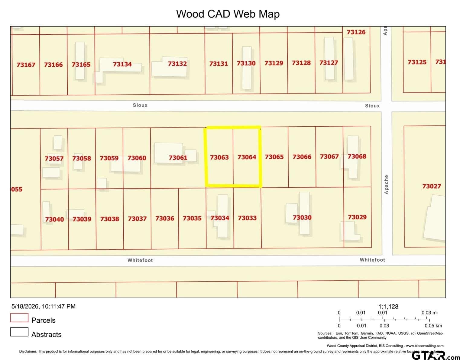 0.26 acres in Wood County