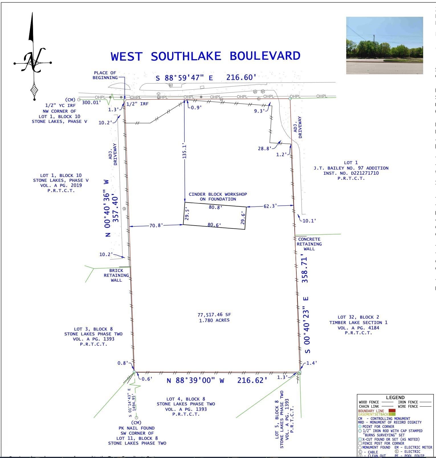 1.78 acres in Tarrant County
