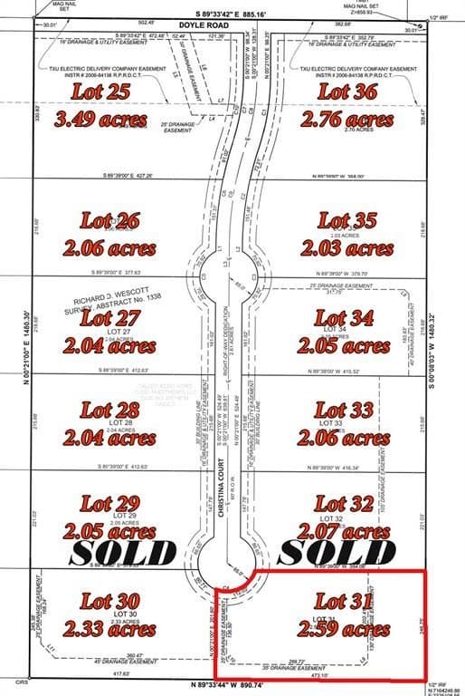 2.59 acres in Denton County