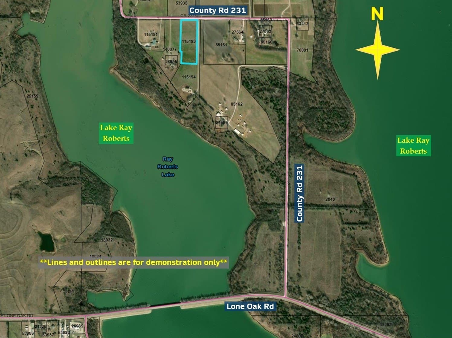 5 acres in Cooke County