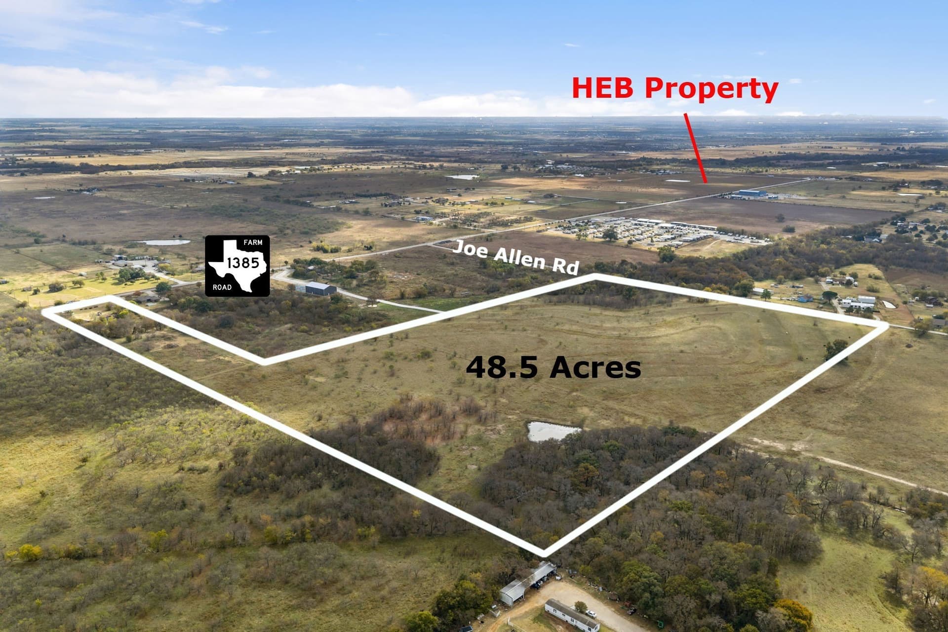 48.54 acres in Denton County