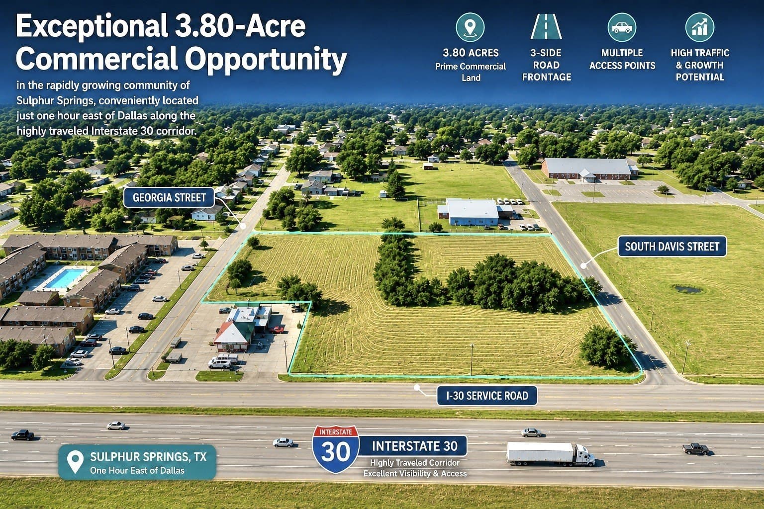 3.8 acres in Hopkins County