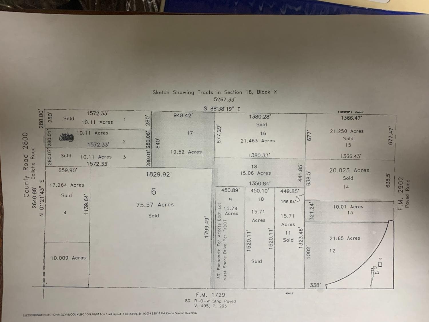 10.11 acres in Lubbock County