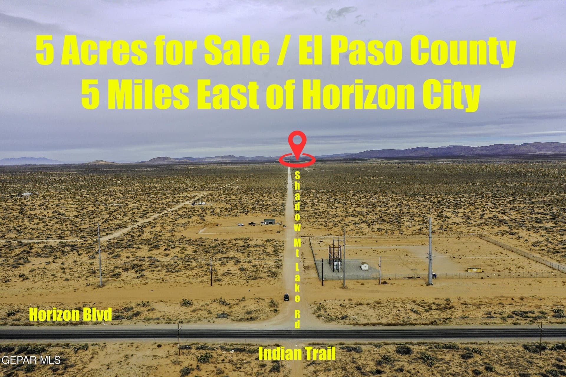 5 acres in El Paso County