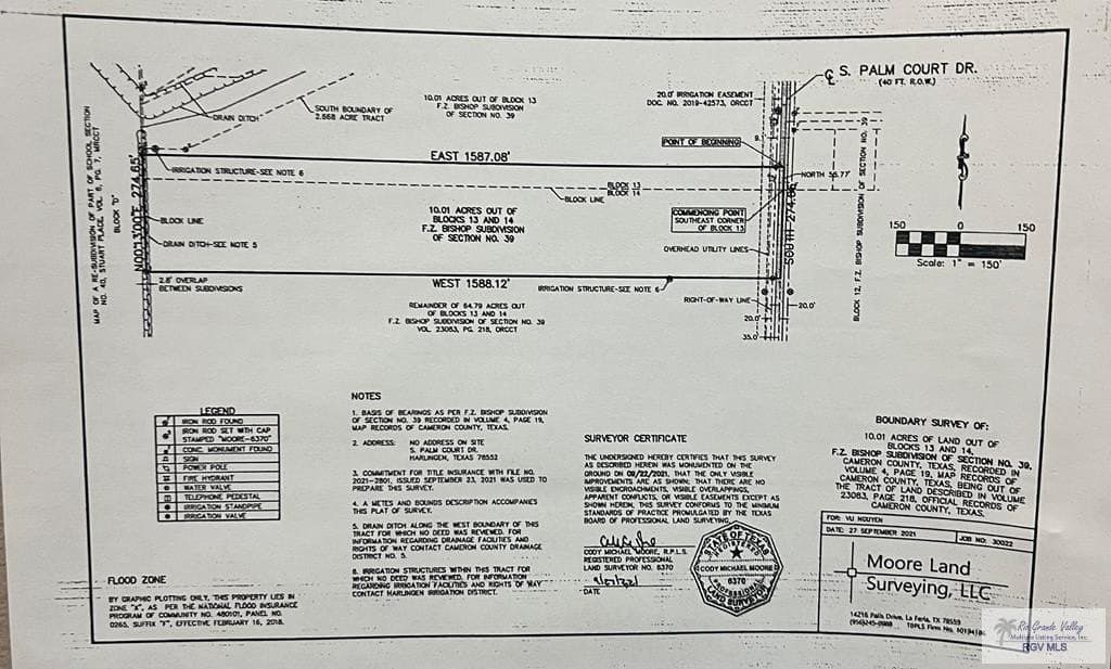 10.01 acres in CAMERON County