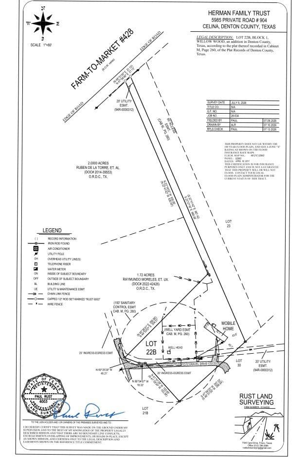 1.82 acres in Denton County