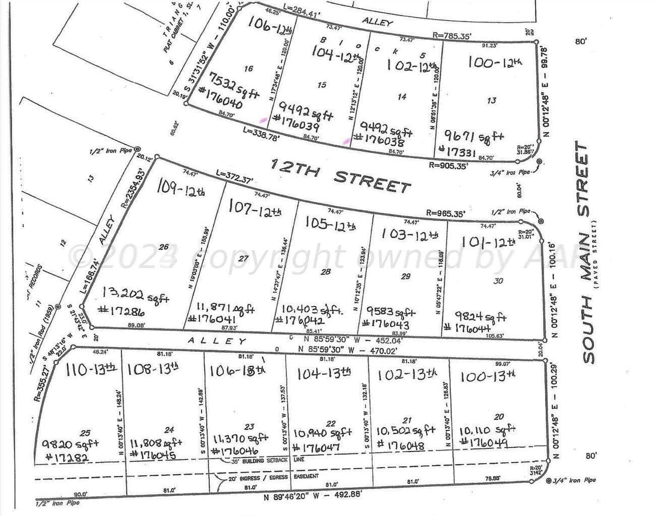 0.23 acres in Moore County