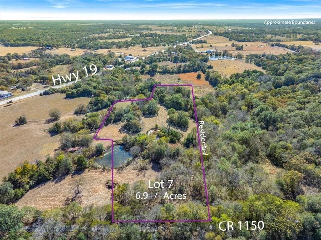 6.91 acres in Rains County