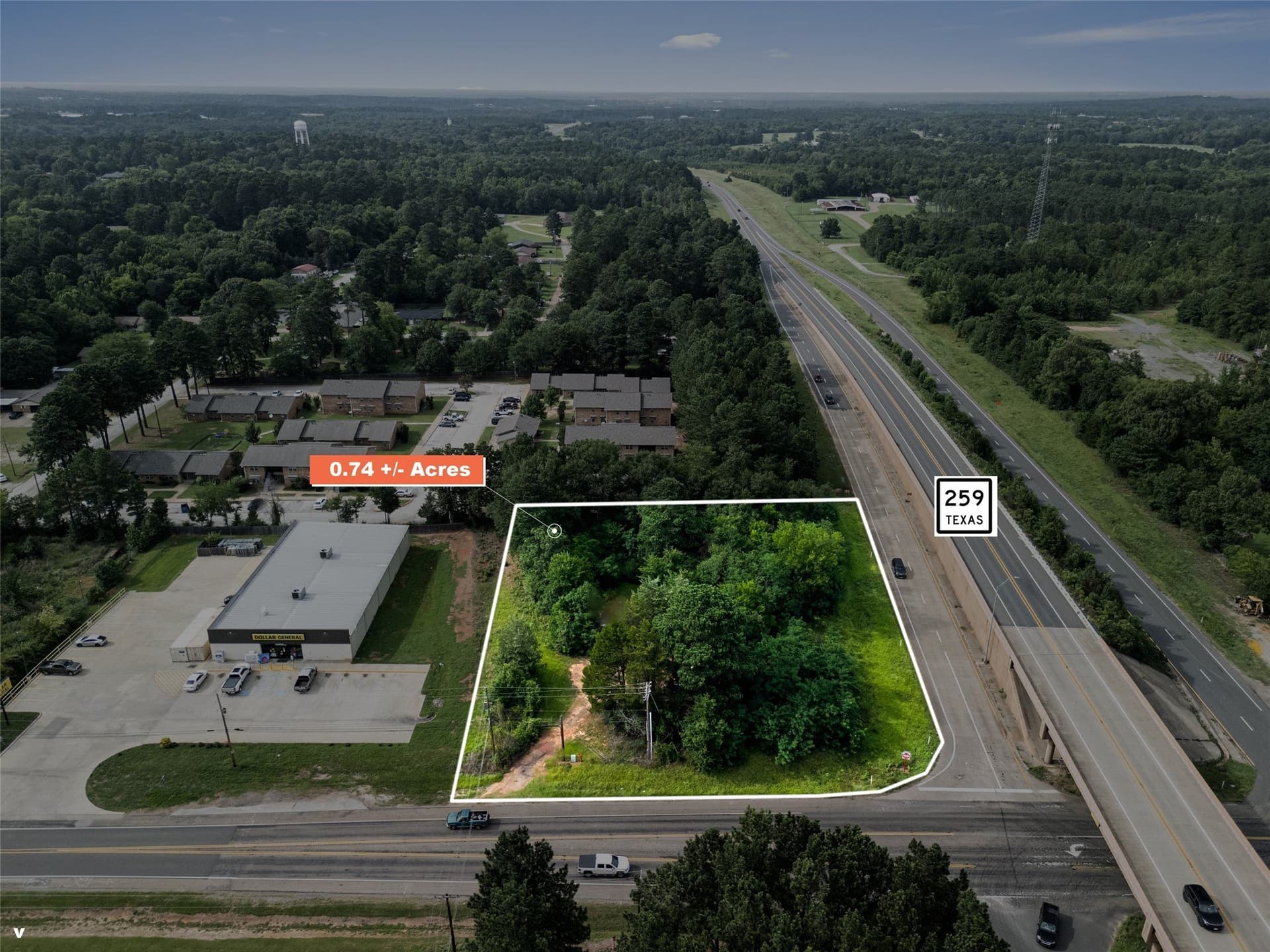 0.74 acres in Gregg County