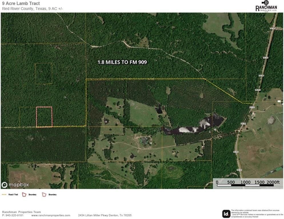 9.74 acres in Red River (TX) County