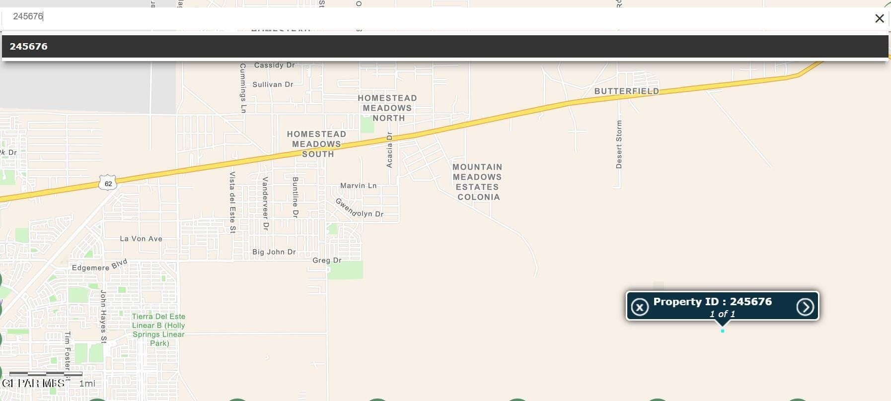 0.14 acres in El Paso County