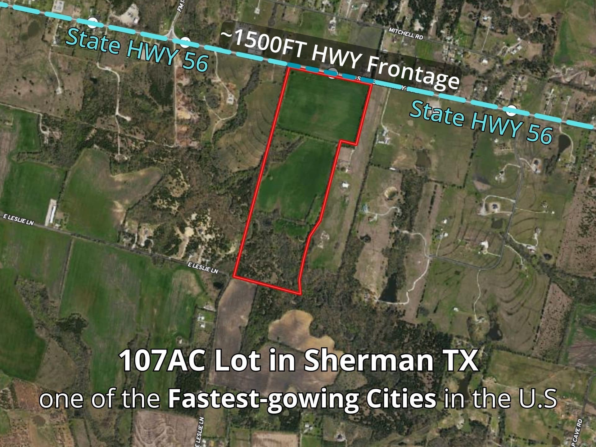 107.39 acres in Grayson County