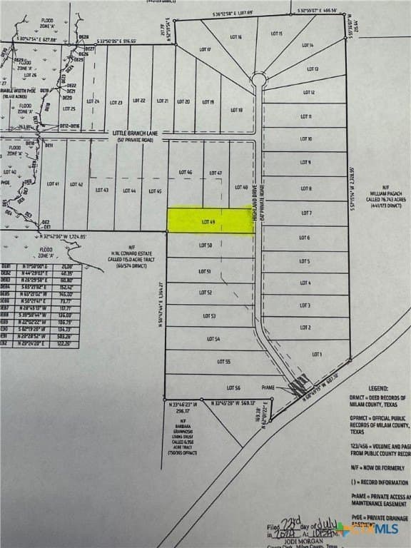 3.45 acres in Milam County featured view