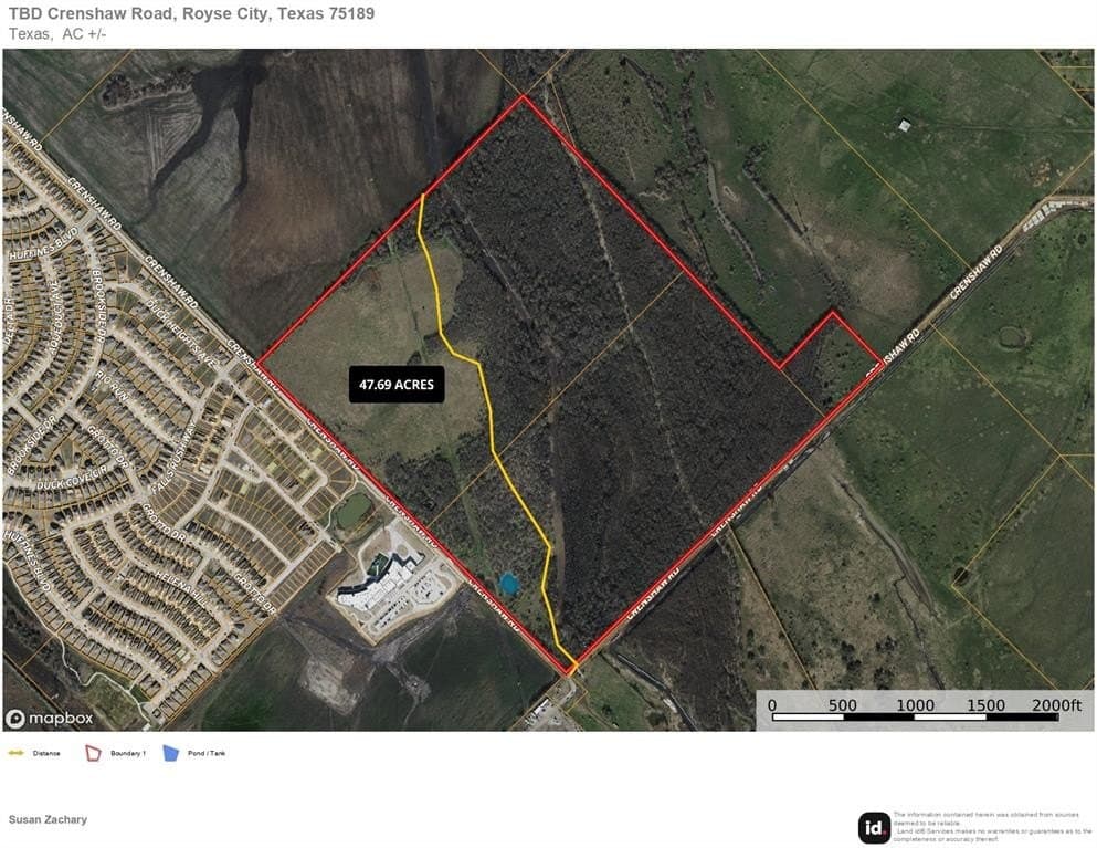 47.69 acres in Rockwall County