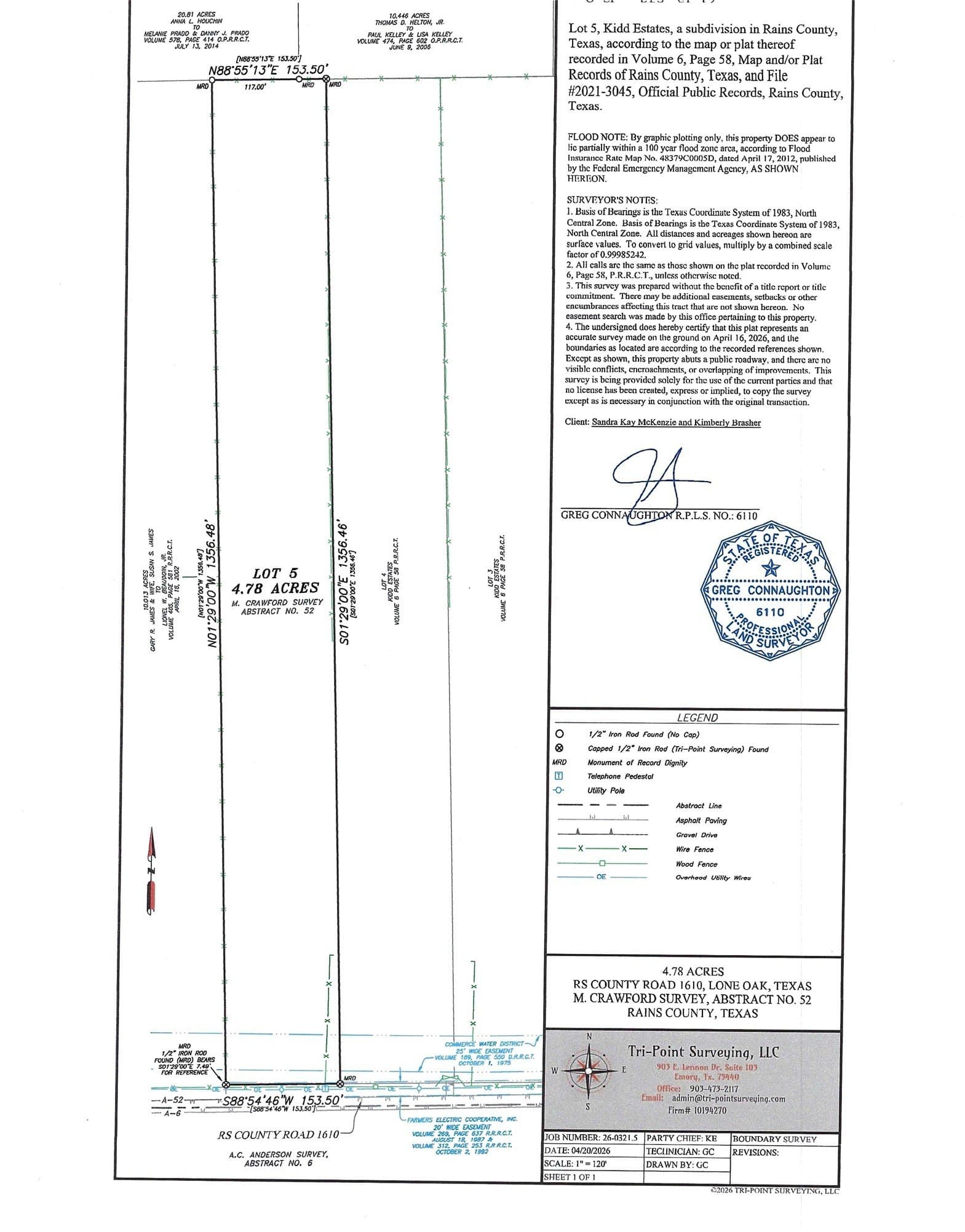 4.78 acres in Rains County