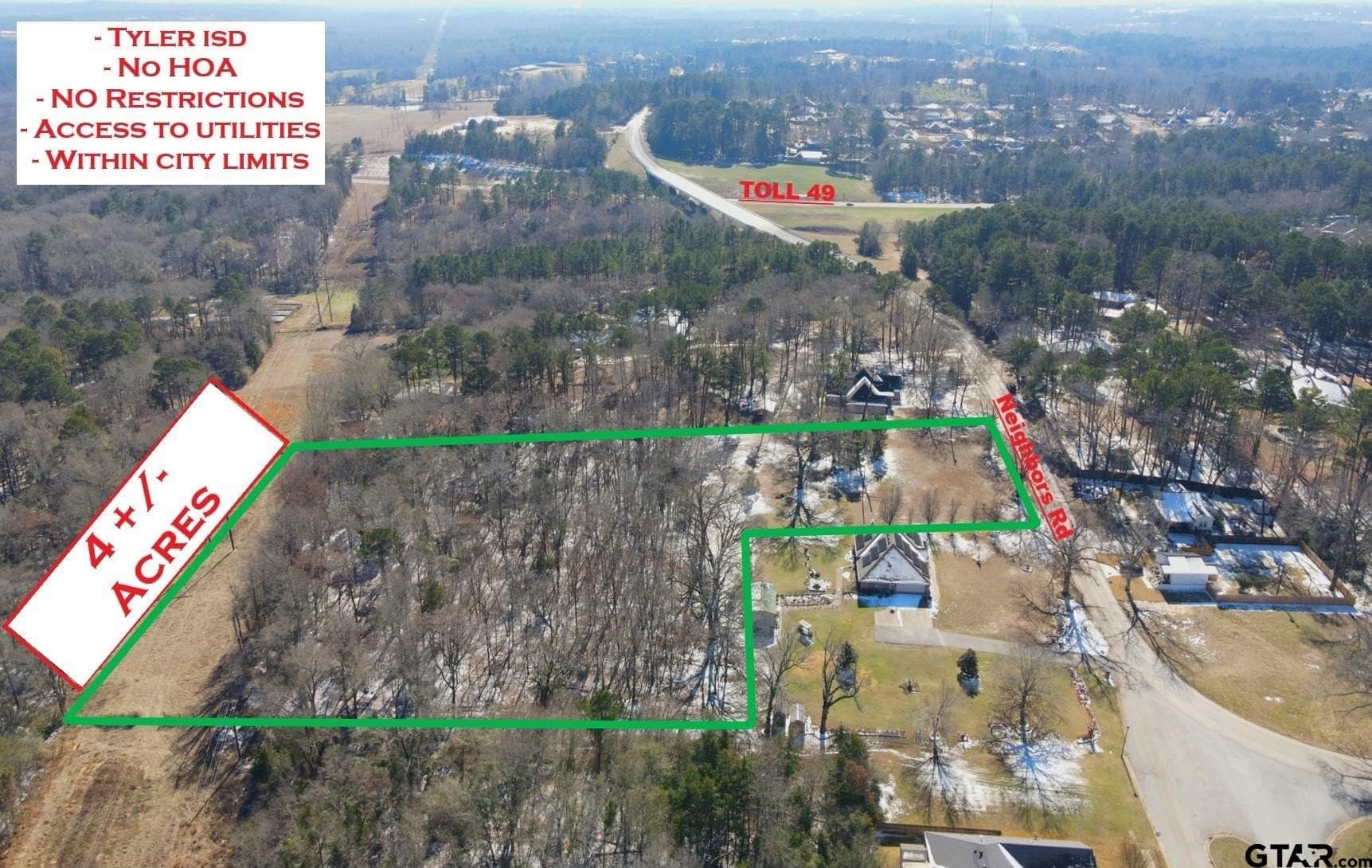 4 acres in Smith County