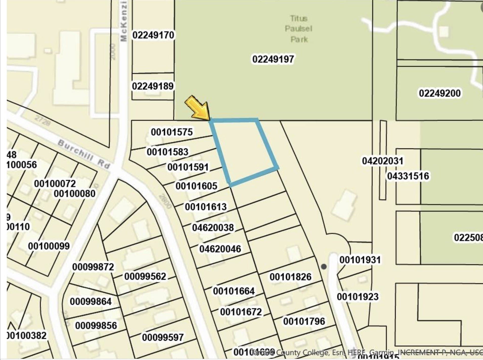 0.27 acres in Tarrant County