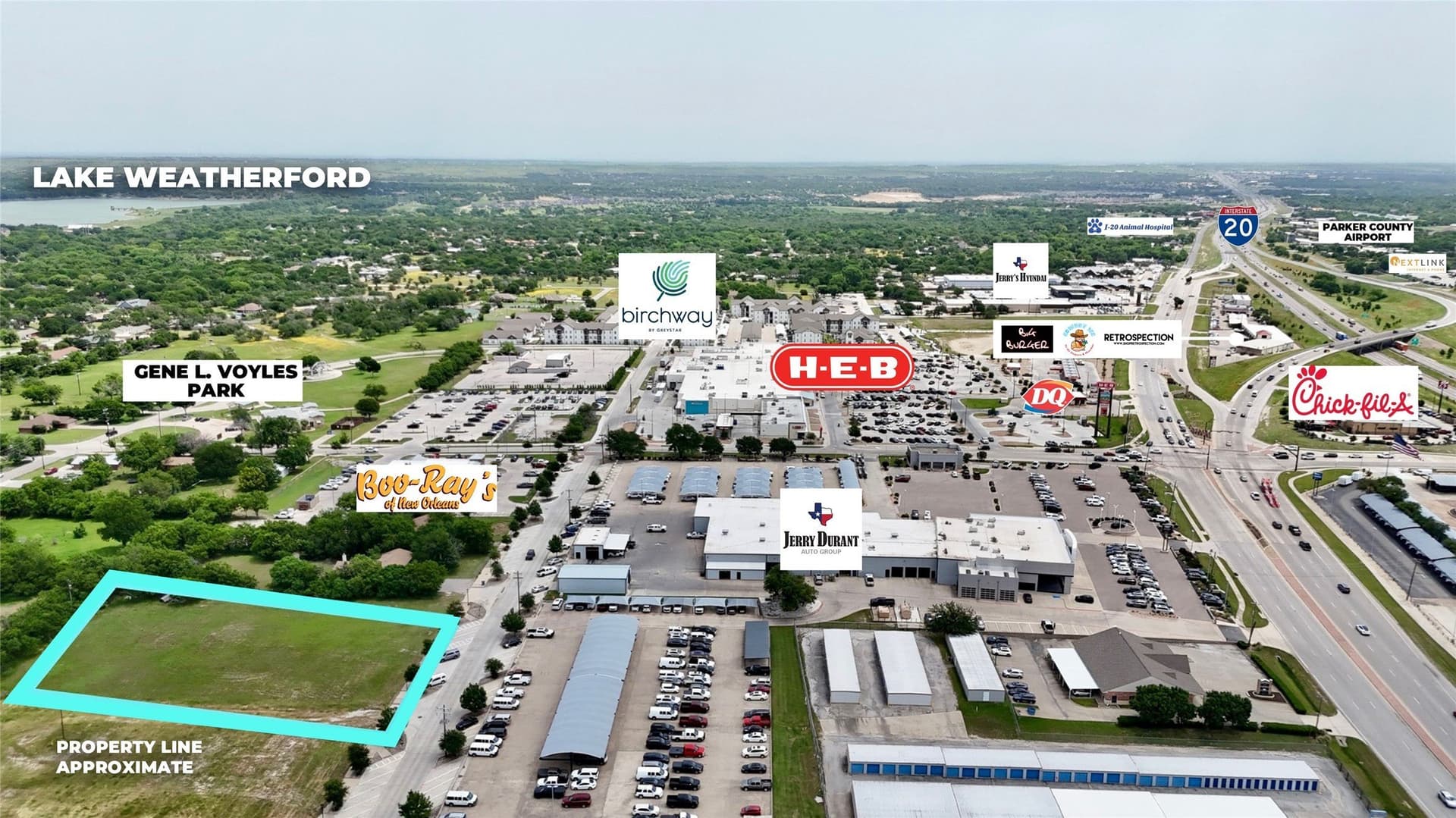1.42 acres in Parker County