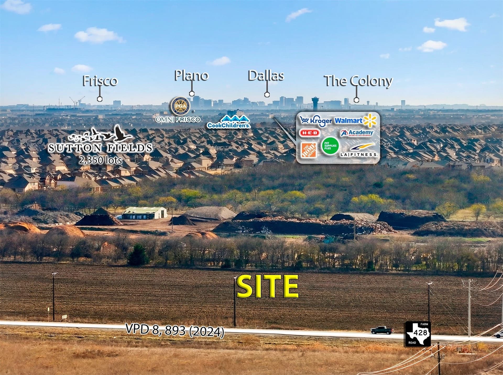 9.49 acres in Denton County