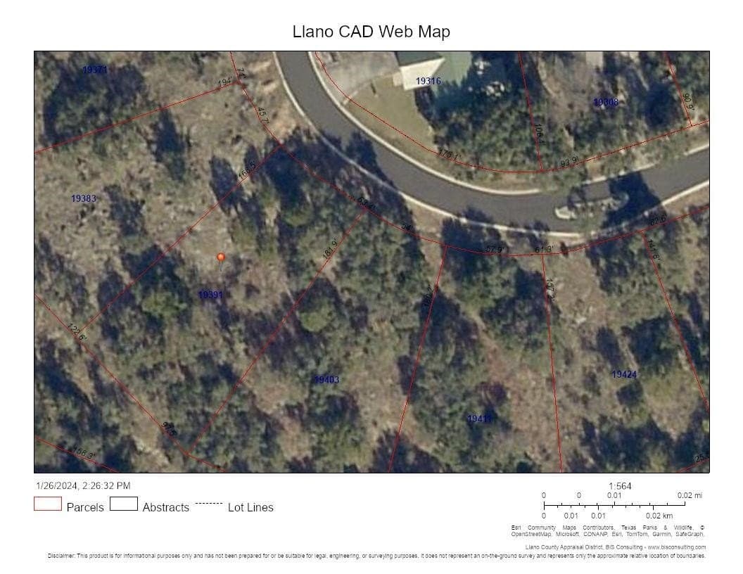 0.24 acres in Llano County