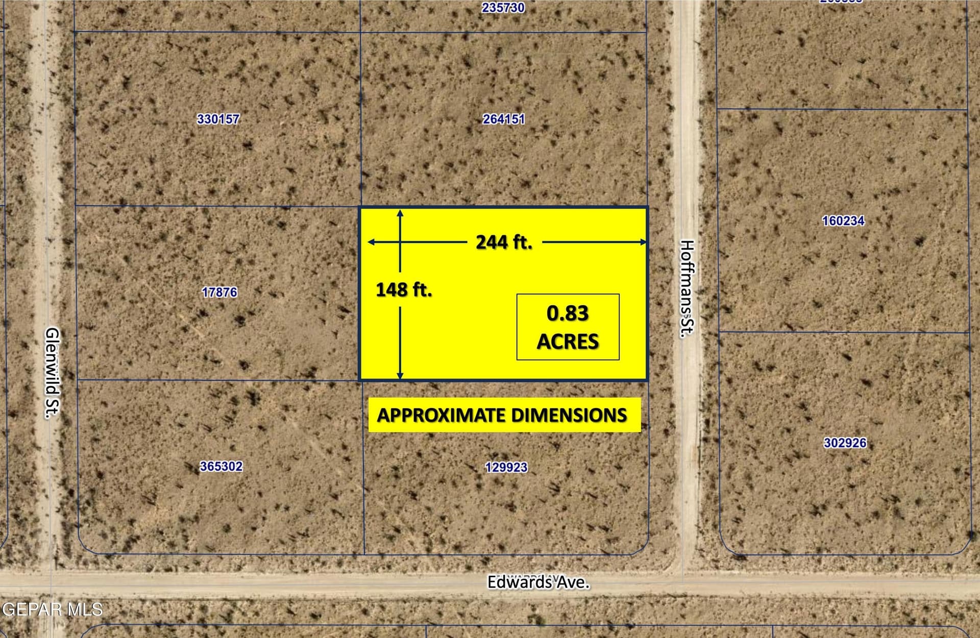 0.83 acres in El Paso County