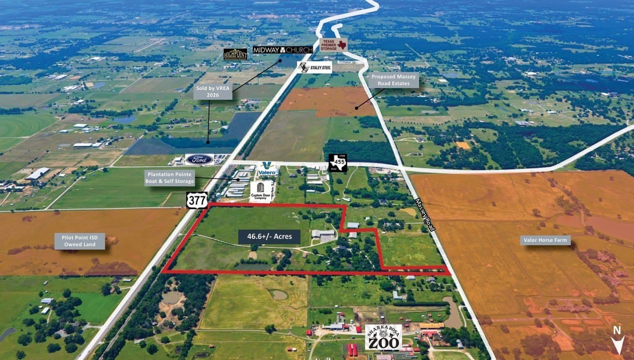 46.58 acres in Denton County