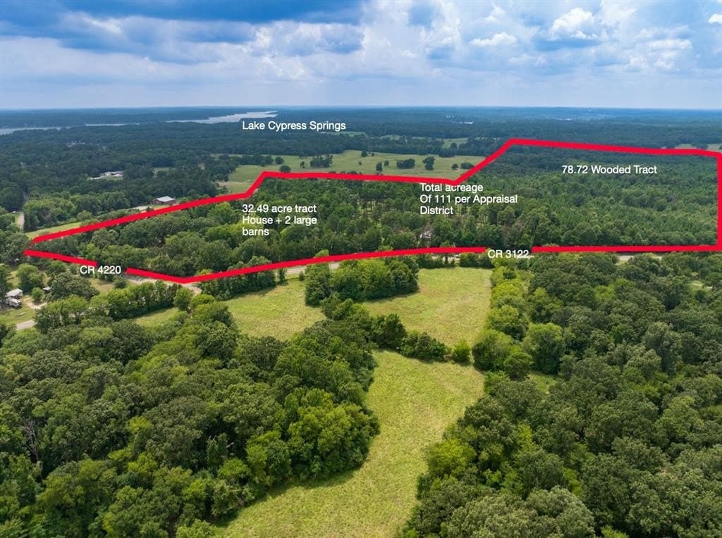 109.25 acres in Franklin (TX) County