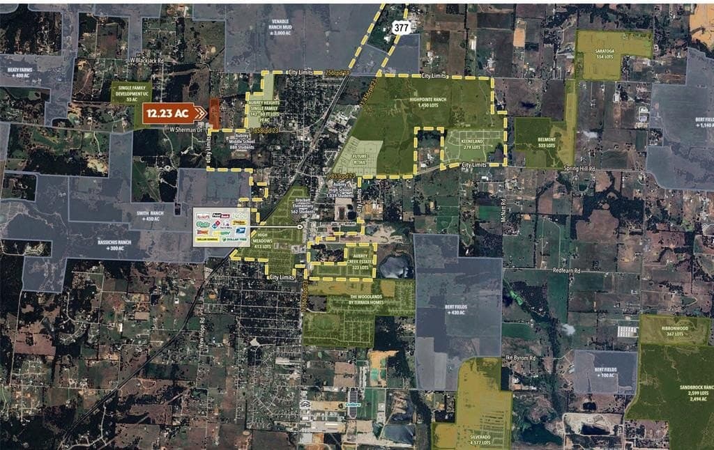 12.23 acres in Denton County