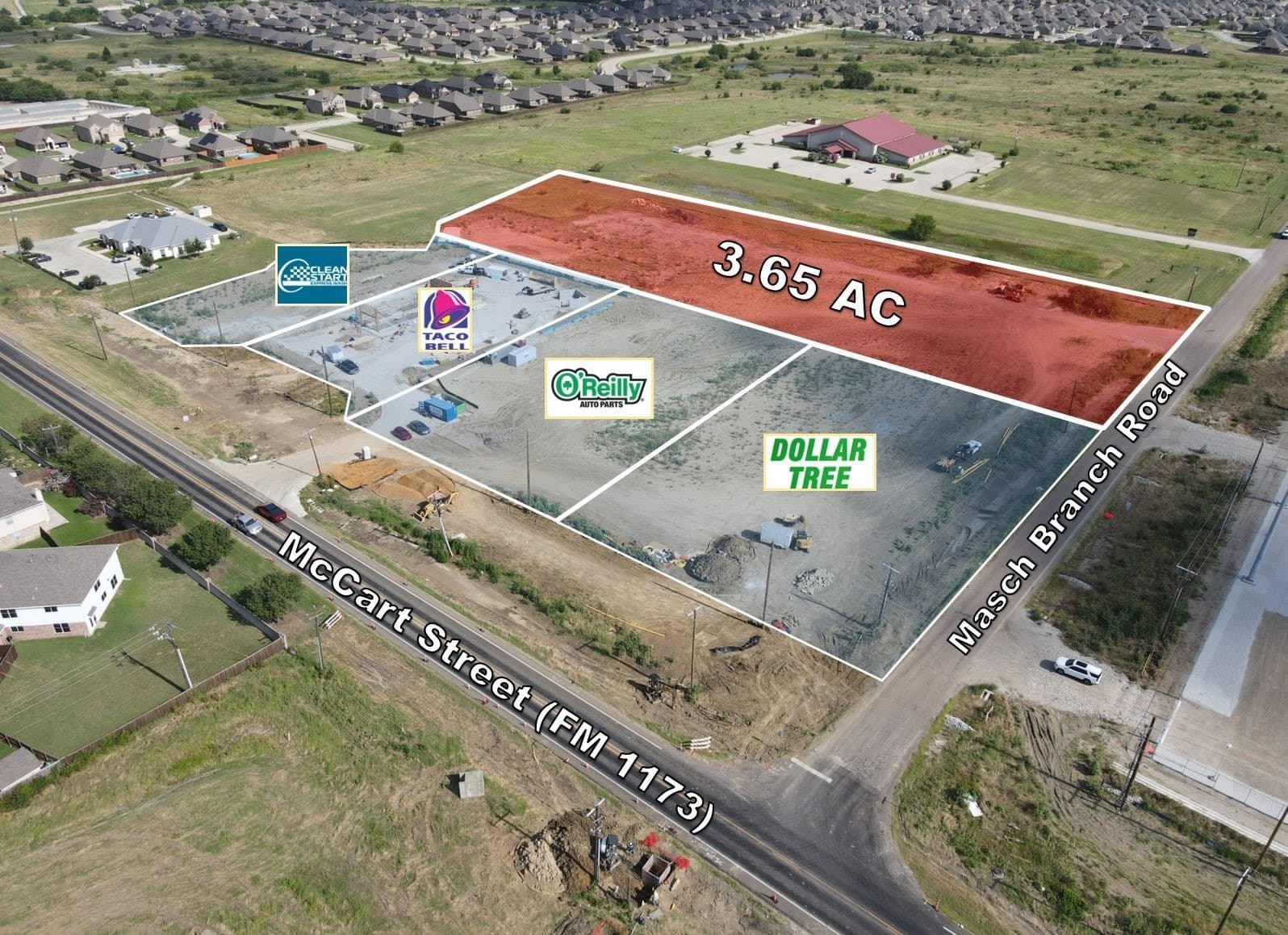 3.65 acres in Denton County