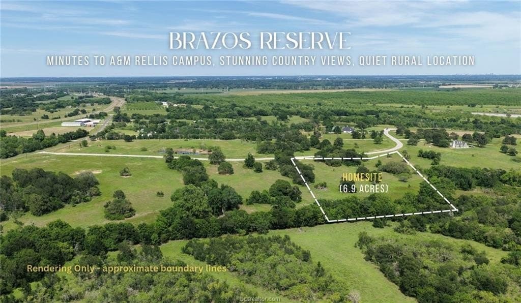 6.96 acres in Burleson County