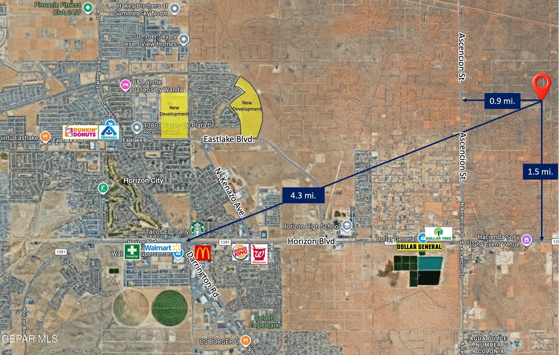 0.5 acres in El Paso County