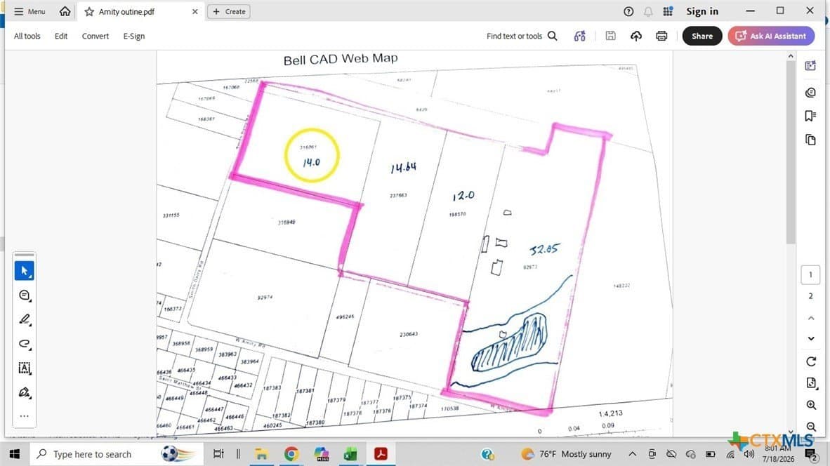 14 acres in Bell County gallery image 2