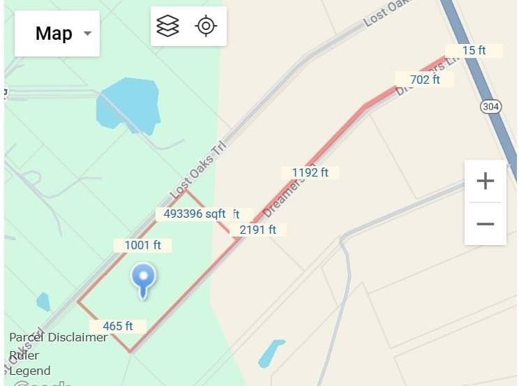 11.33 acres in Bastrop County