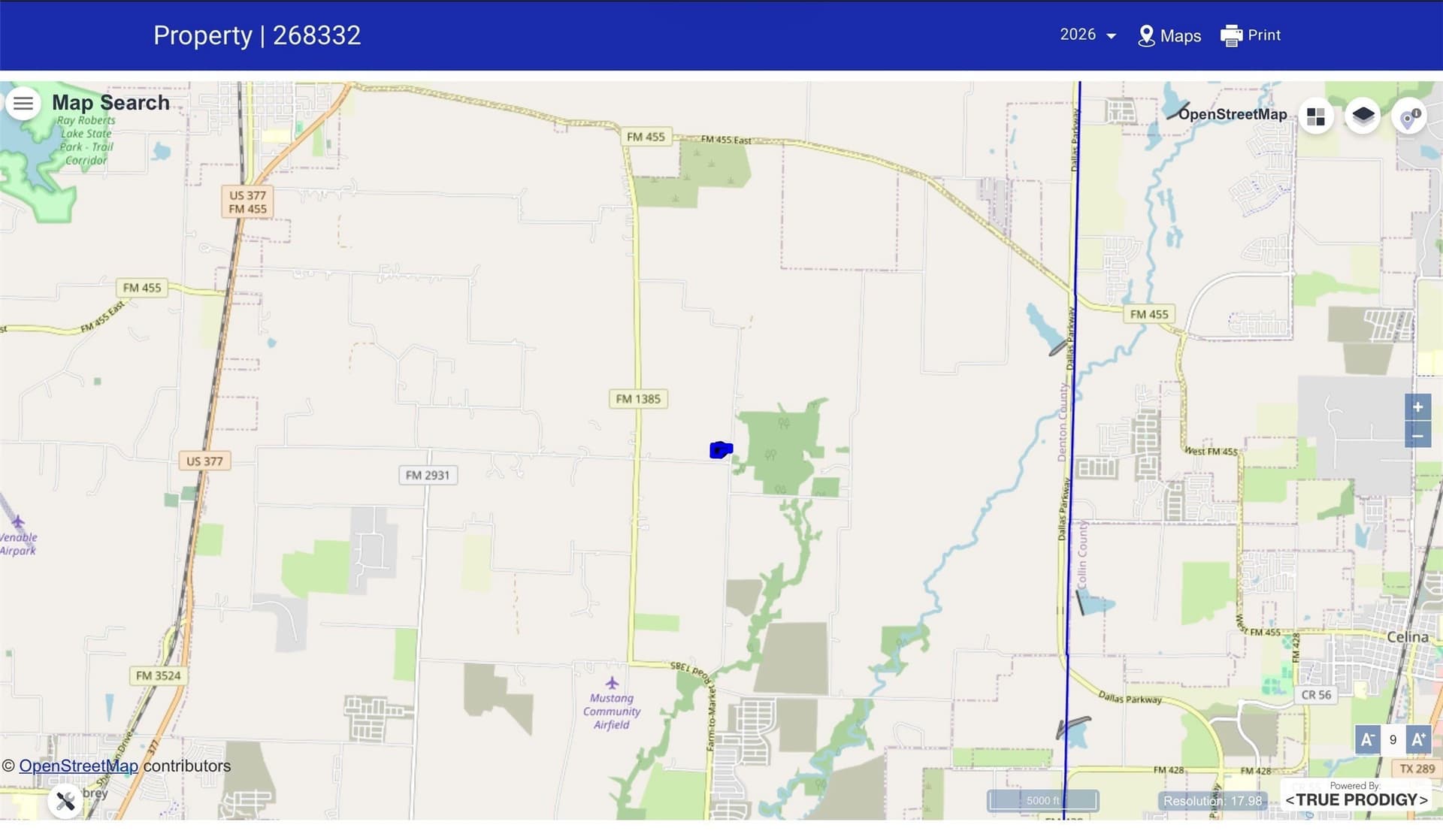 7.5 acres in Denton County featured view