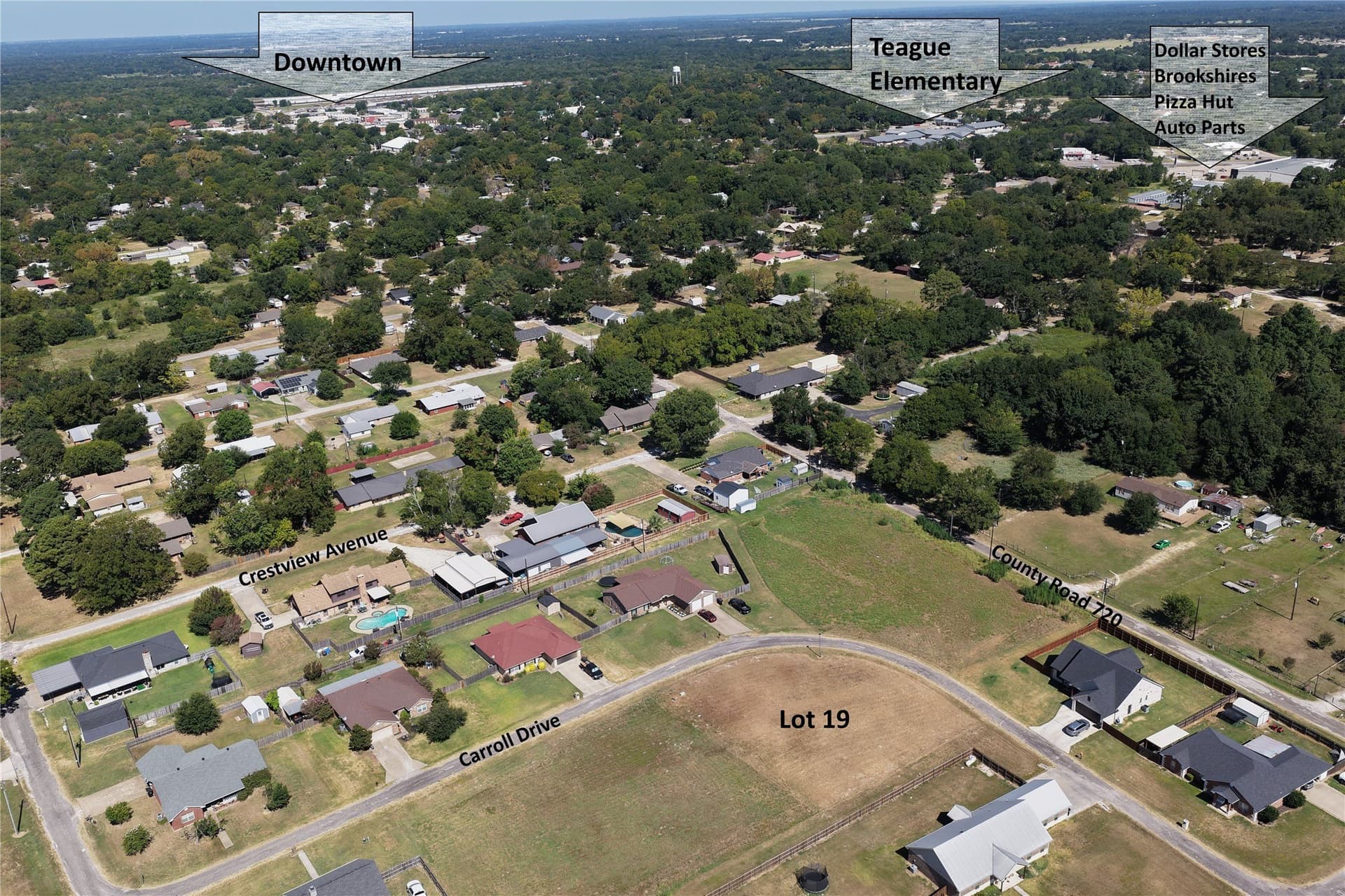 0.36 acres in Freestone County