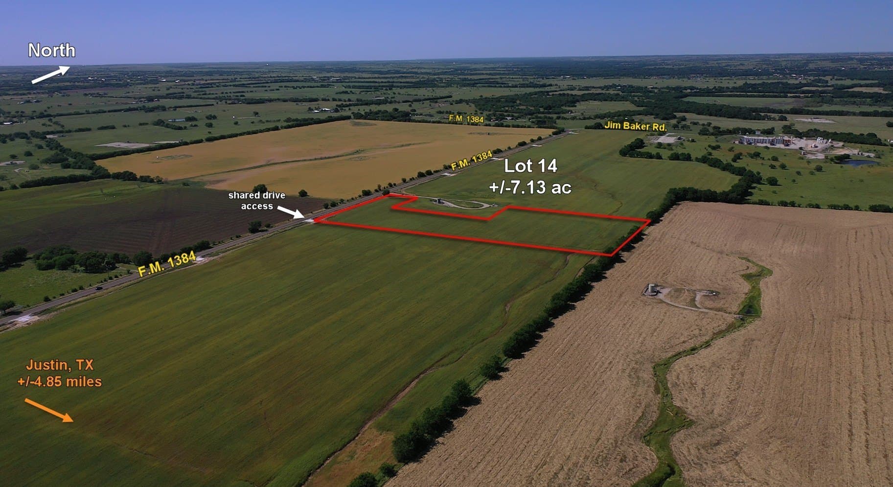 7.13 acres in Denton County