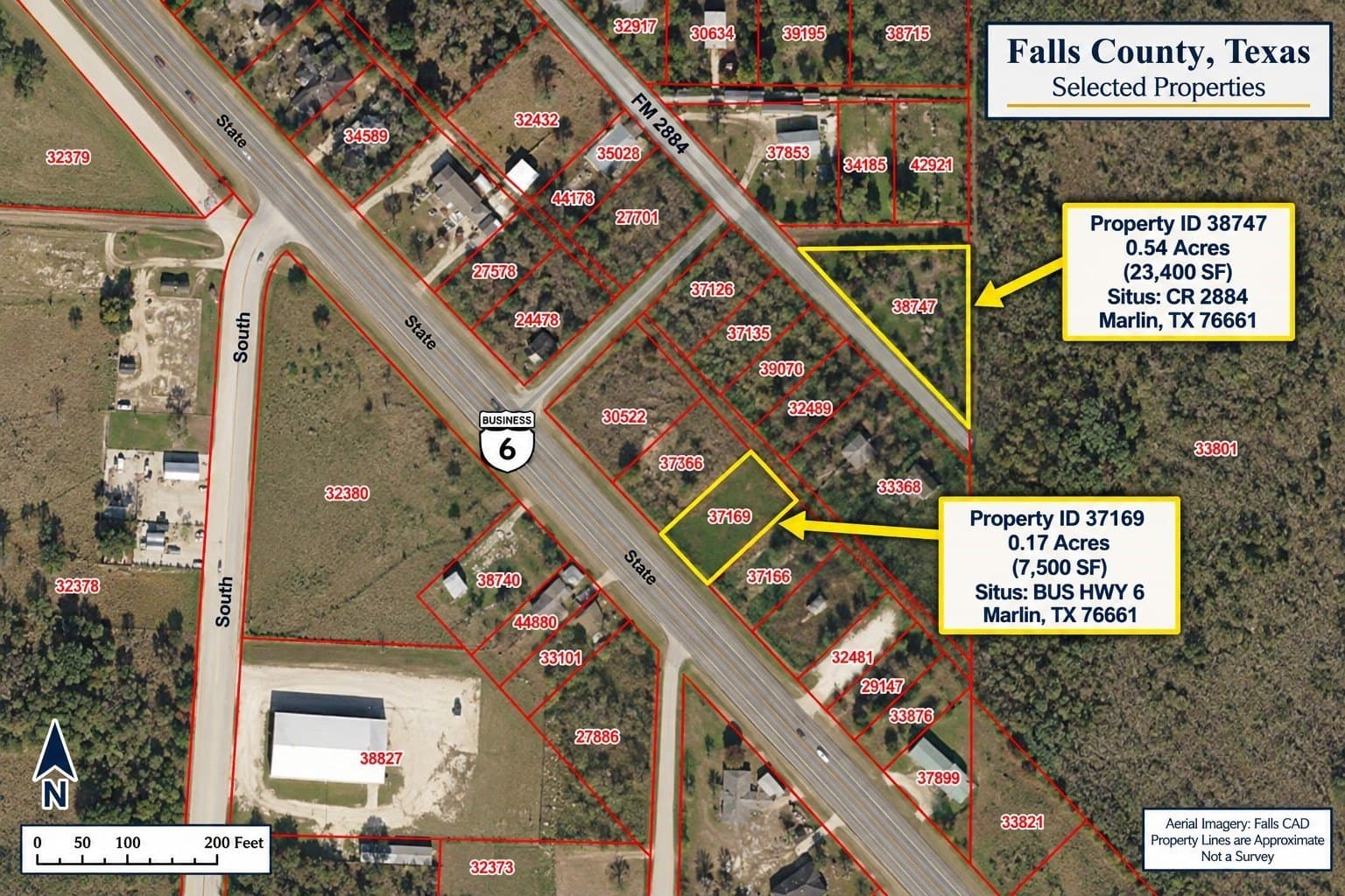 0.17 acres in Falls County