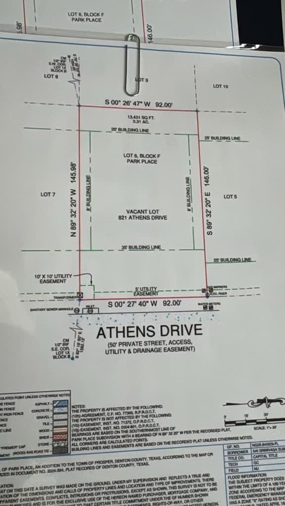 0.31 acres in Denton County