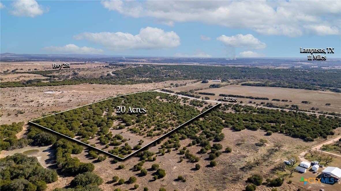 20 acres in Lampasas County