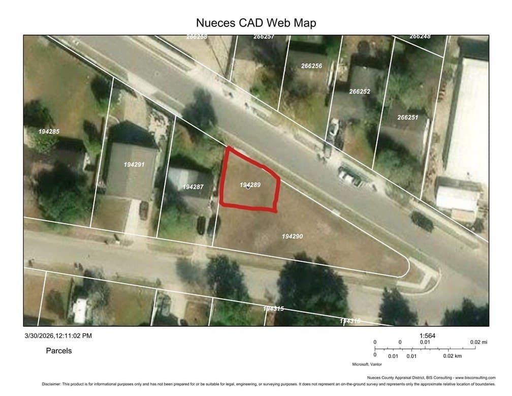 0.05 acres in Nueces County