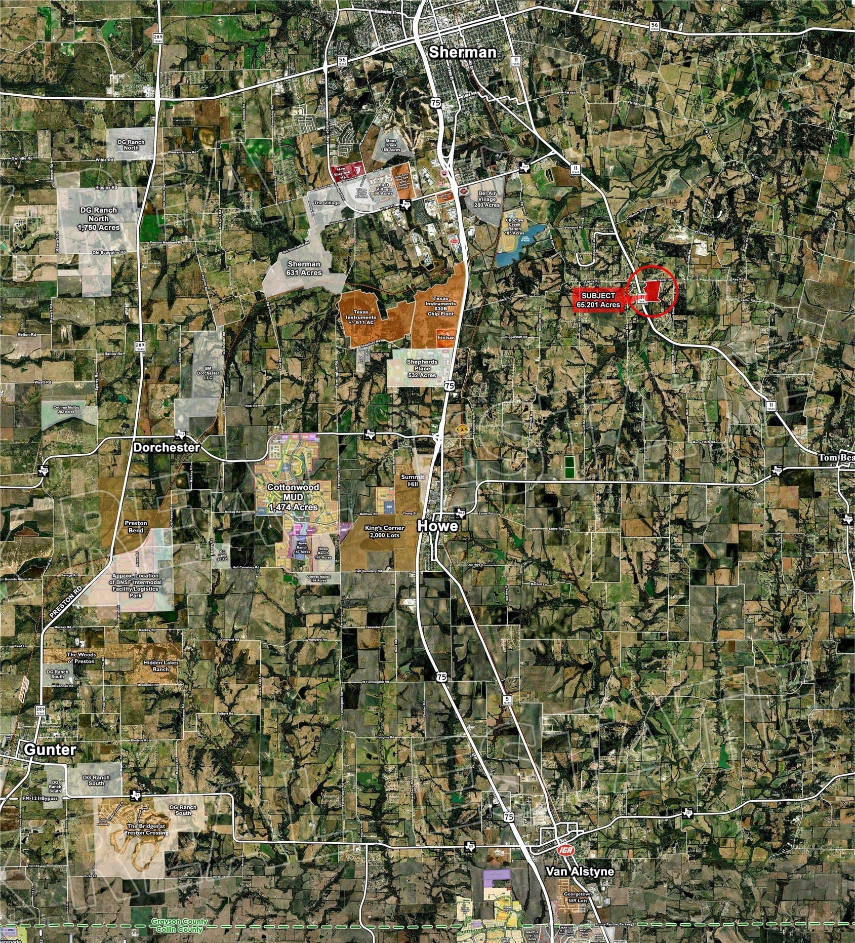 65.2 acres in Grayson County