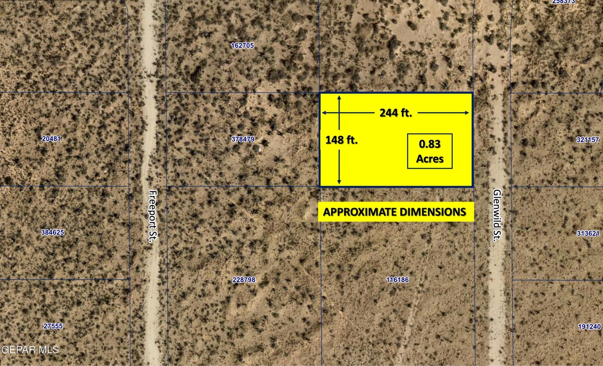 0.83 acres in El Paso County
