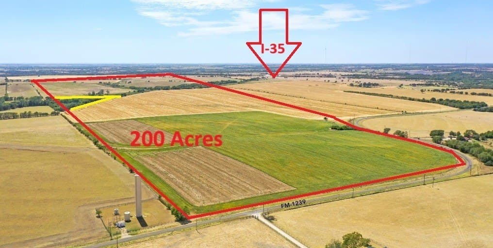 200 acres in Falls County