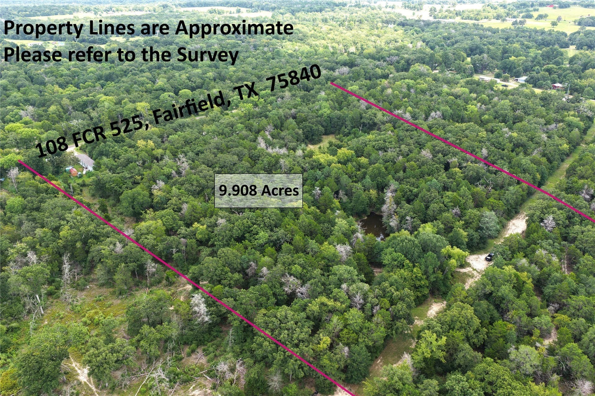 9.91 acres in Freestone County