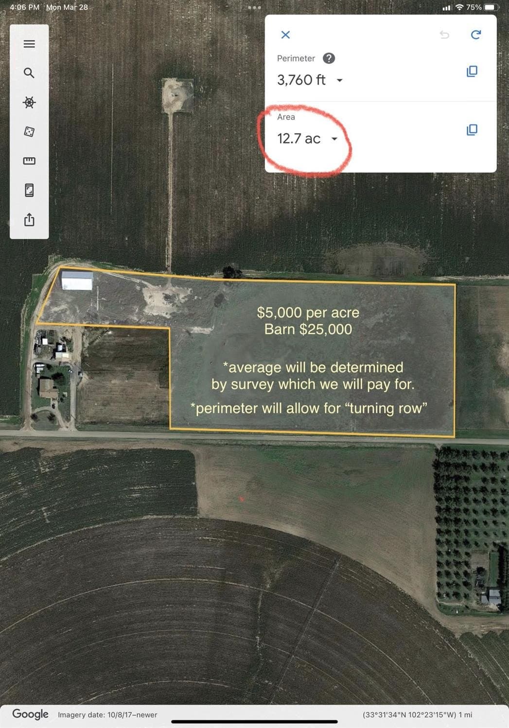 12.7 acres in Hockley County featured view