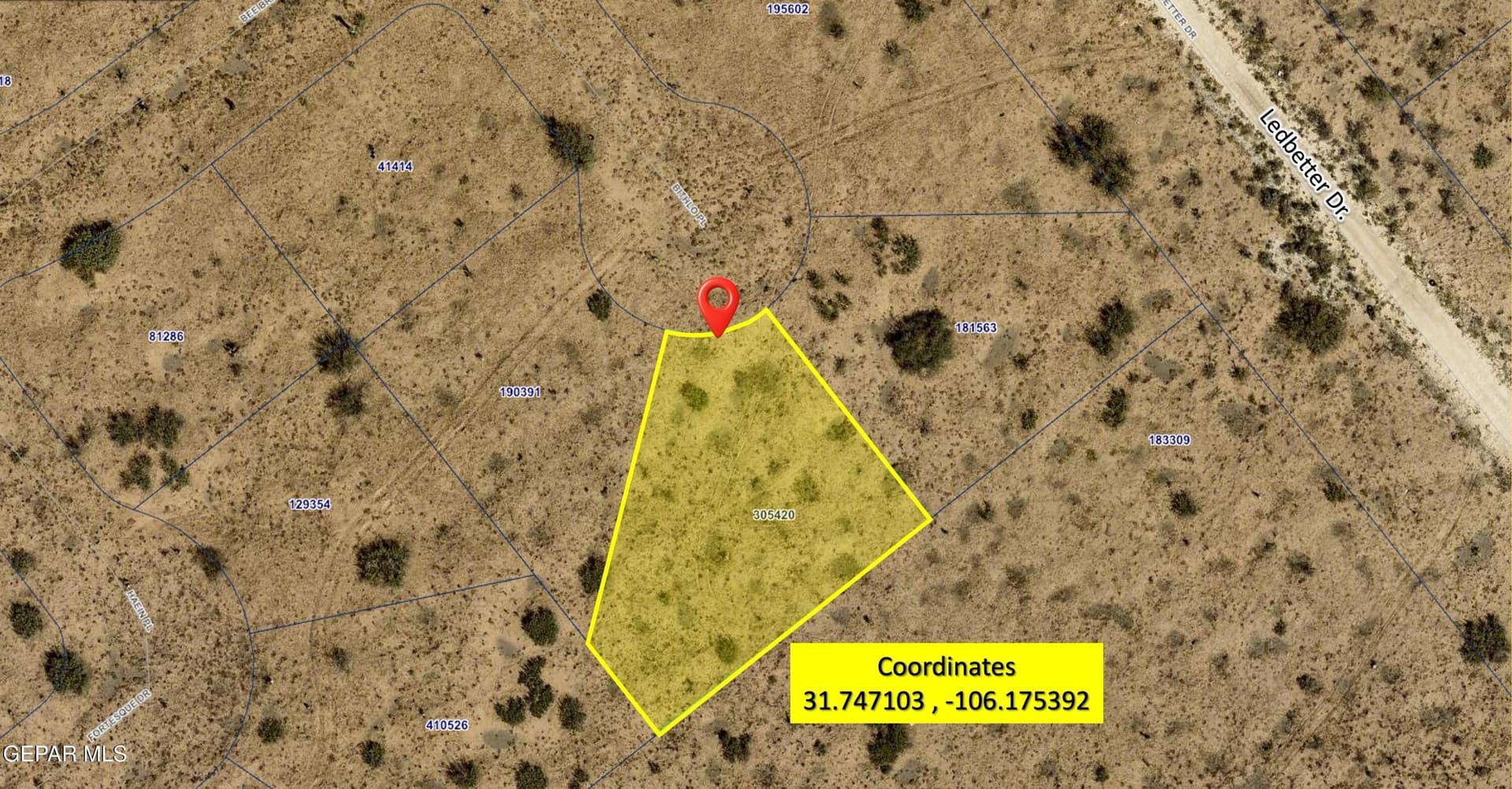0.34 acres in El Paso County