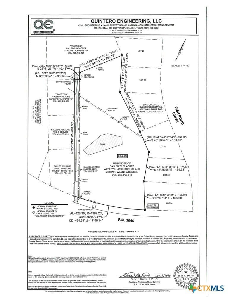 6.84 acres in Lampasas County